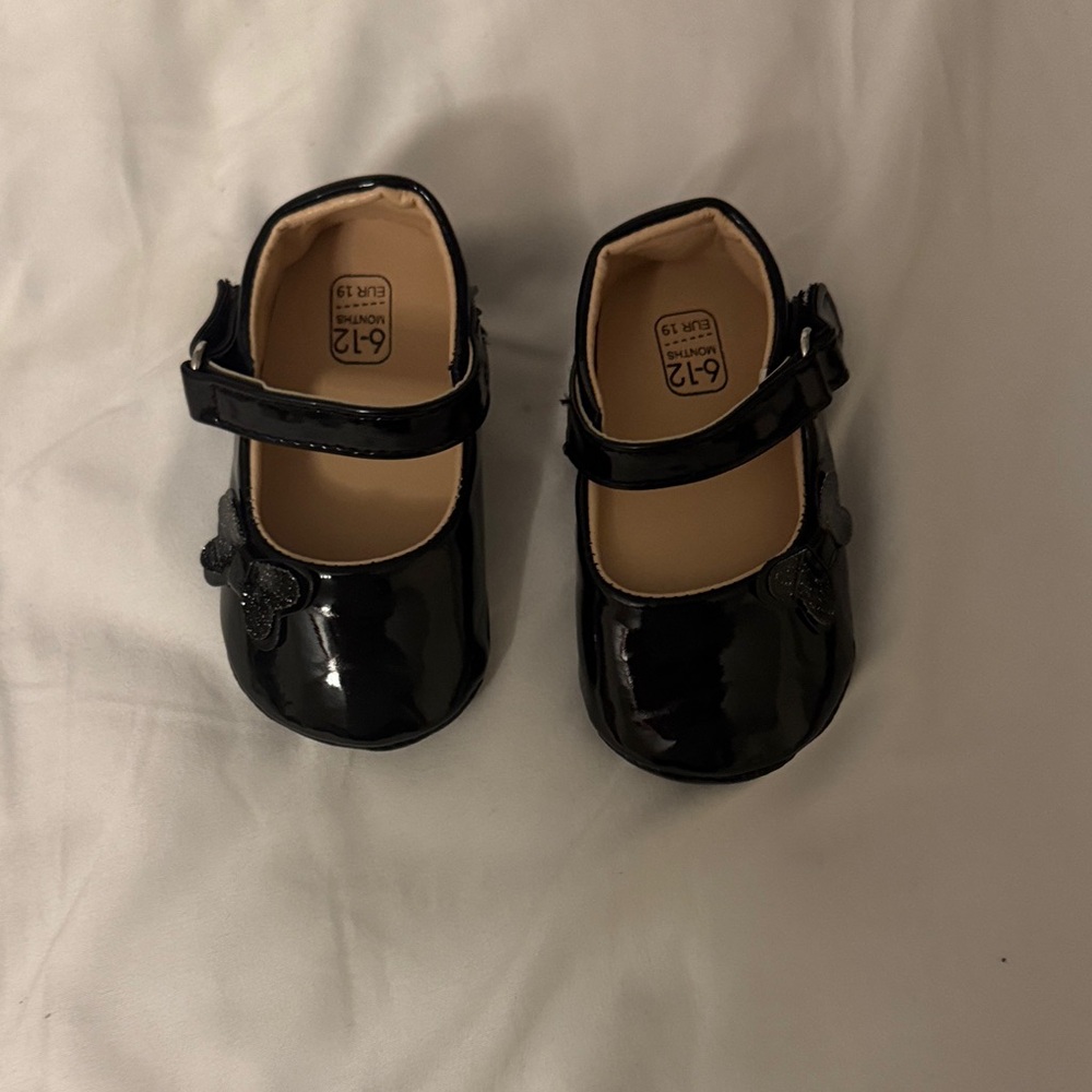 Black Patent Leather Kids Shoes